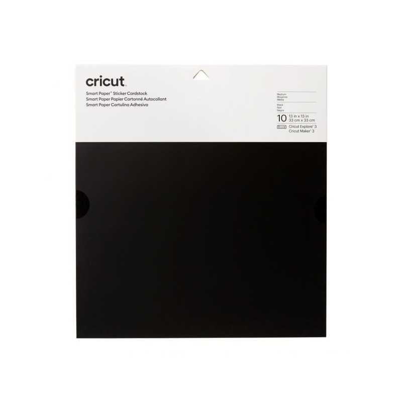 (2008316)Cricut Smart Sticker Cardstock 33x33cm Black (10pcs)