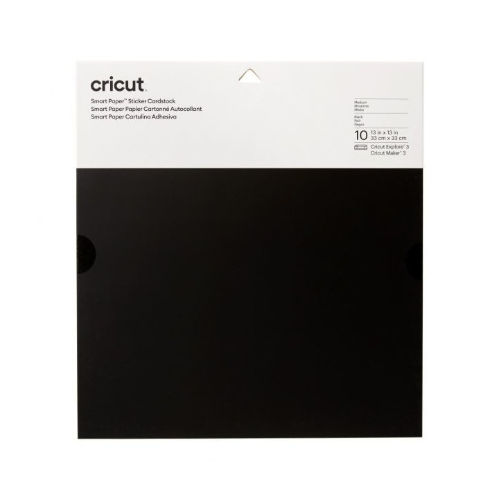 (2008316)Cricut Smart Sticker Cardstock 33x33cm Black (10pcs)