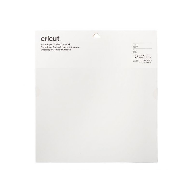 2008317)Cricut Smart Sticker Cardstock 33x33cm White (10pcs)