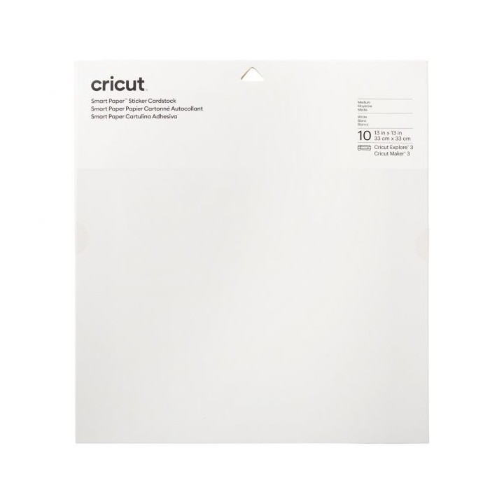 (2008317)Cricut Smart Sticker Cardstock 33x33cm White (10pcs)