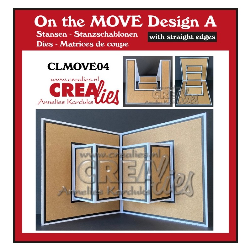 (CLMOVE04)Crealies On The Move Design A Straight edges