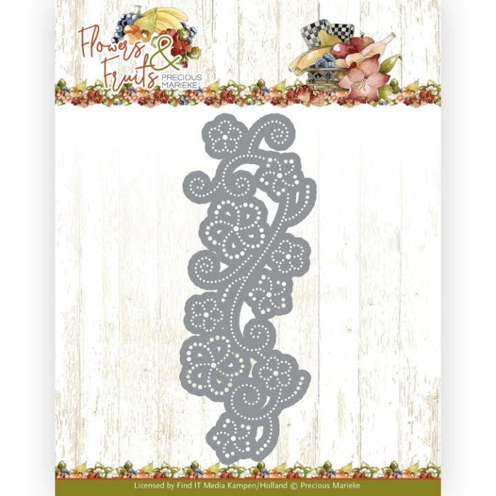 (PM10219)Dies - Precious Marieke - Flowers and Fruits - Fruit Blossom Border