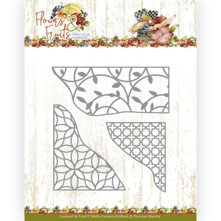 (PM10220)Dies - Precious Marieke - Flowers and Fruits - Flower Corners