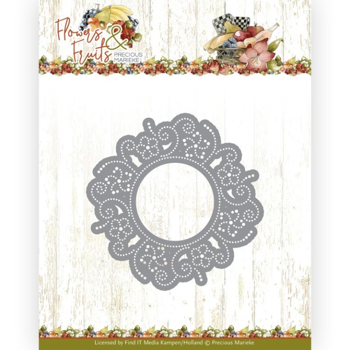 (PM10221)Dies - Precious Marieke - Flowers and Fruits - Flower Circle