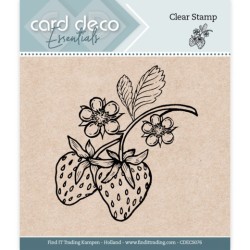 (CDECS076)Card Deco Essentials - Clear Stamps - Strawberry