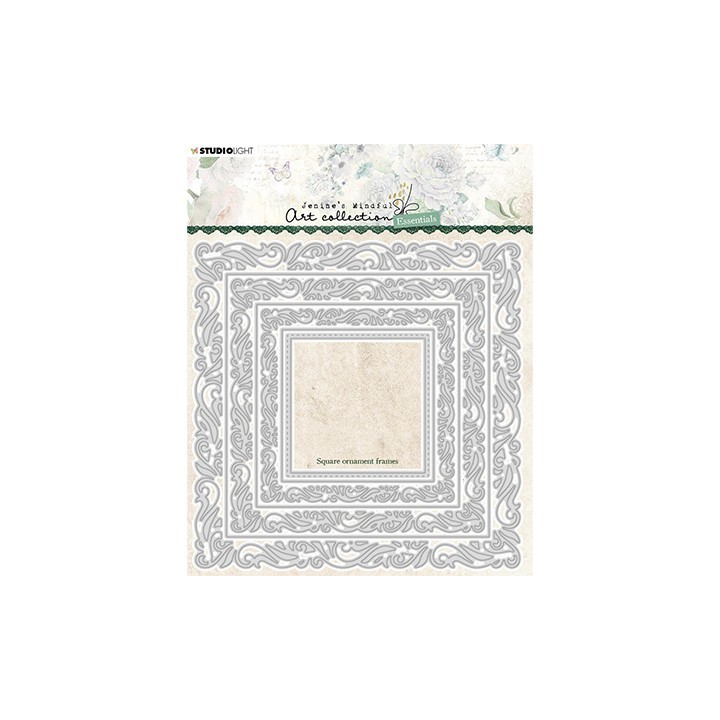 (JMA-ES-CD96)Studio Light  JMA Cutting Die Square ornament frames Essentials nr.96
