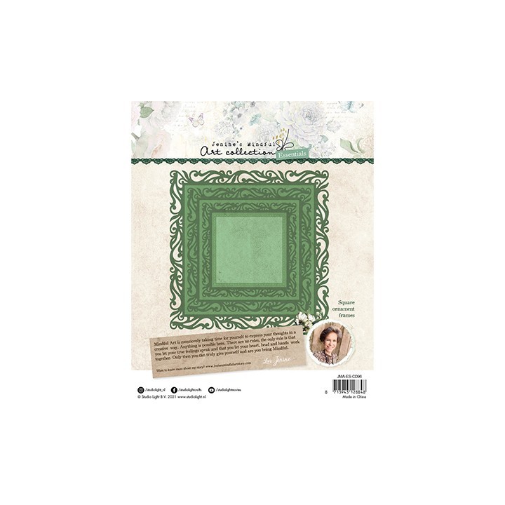 (JMA-ES-CD96)Studio Light  JMA Cutting Die Square ornament frames Essentials nr.96