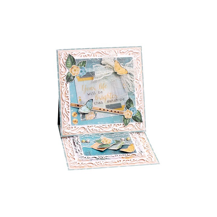 (JMA-ES-CD96)Studio Light  JMA Cutting Die Square ornament frames Essentials nr.96