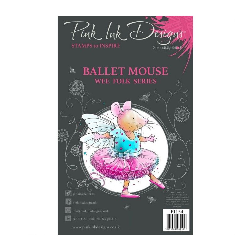 (PI154)Pink Ink Designs set Ballet mouse