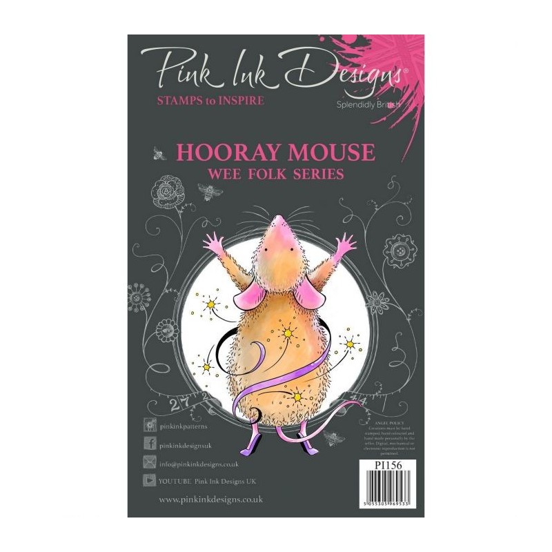 (PI156)Pink Ink Designs set Hooray mouse