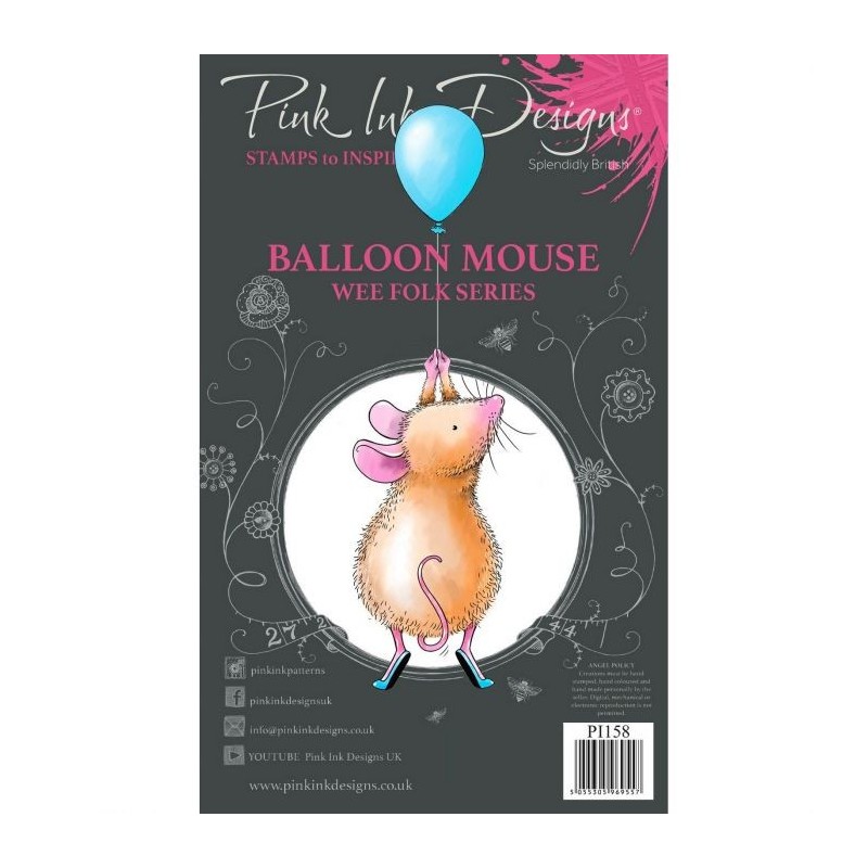 (PI158)Pink Ink Designs set Balloon mouse
