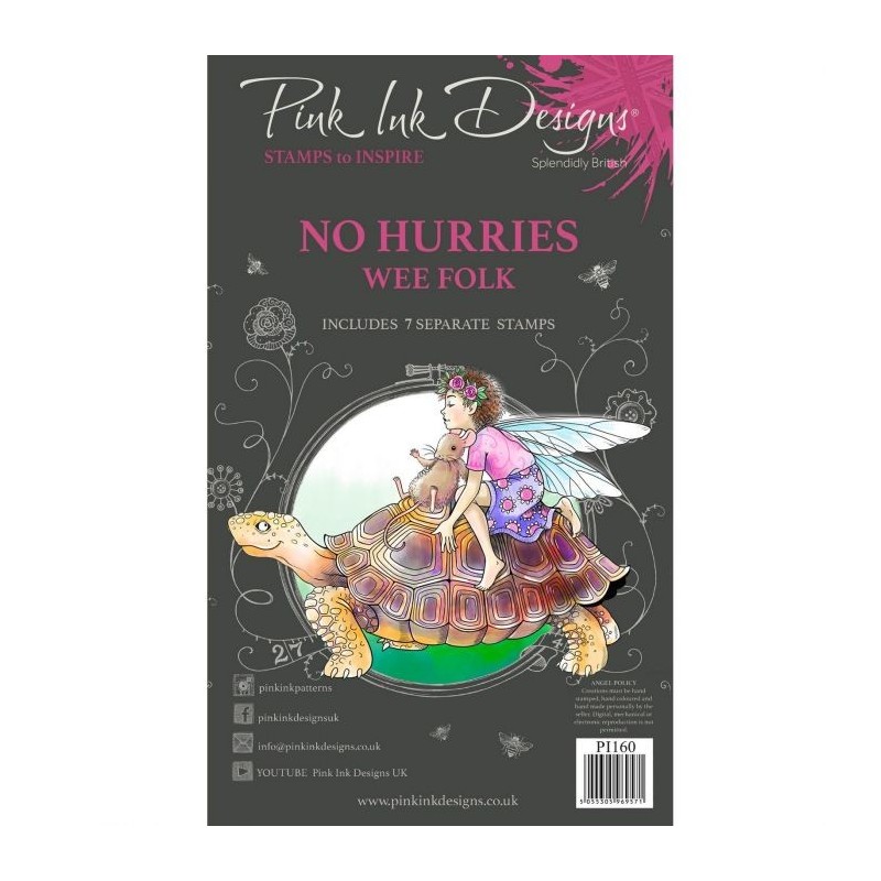 (PI160)Pink Ink Designs Wee folk clear stamp set No Hurries