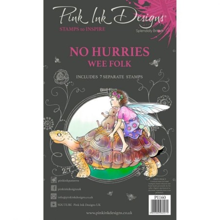(PI160)Pink Ink Designs Wee folk clear stamp set No Hurries