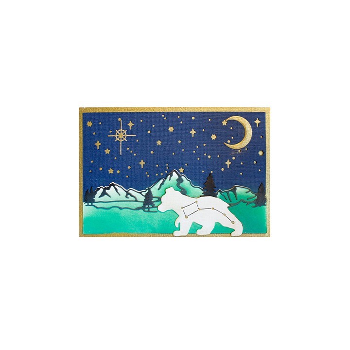 (SL-MFL-TAMP136)Studio Light SL Clear Stamp Dream Moon Flower Collection nr.136
