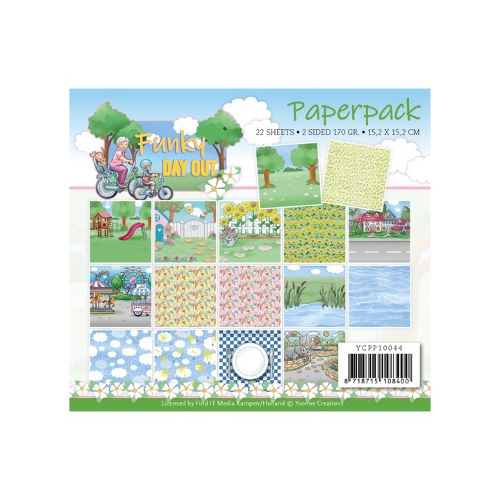 (YCPP10044)Paperpack - Yvonne Creations - Funky Day Out