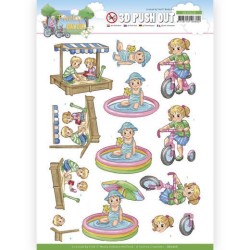 (SB10618)3D Push Out - Yvonne Creations - Funky Day Out - Playground