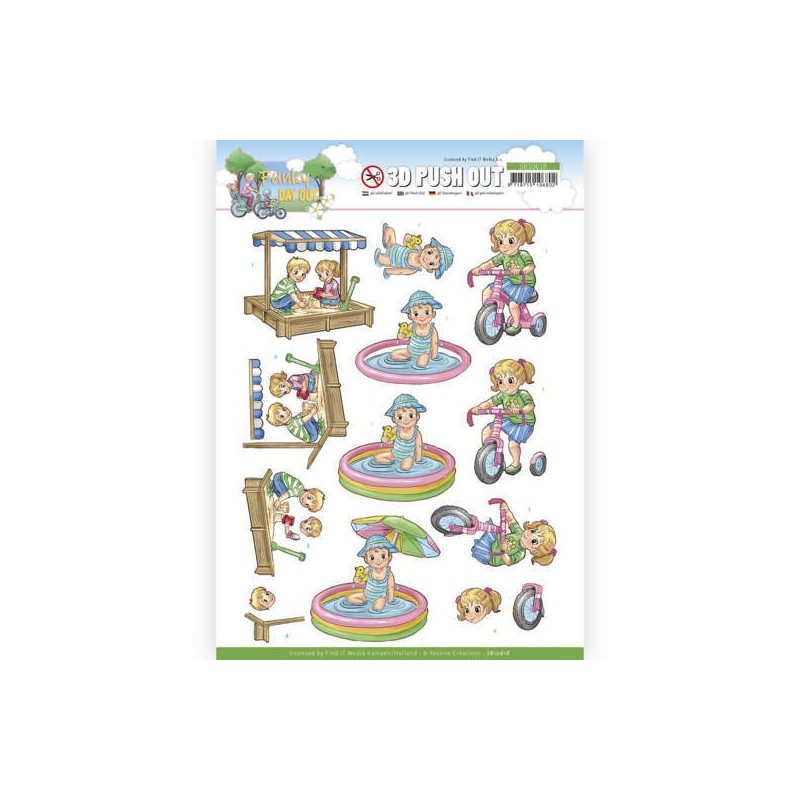 (SB10618)3D Push Out - Yvonne Creations - Funky Day Out - Playground