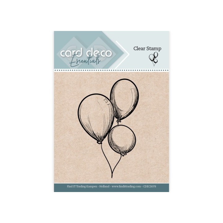(CDECS078)Card Deco Essentials - Clear Stamps - Balloons