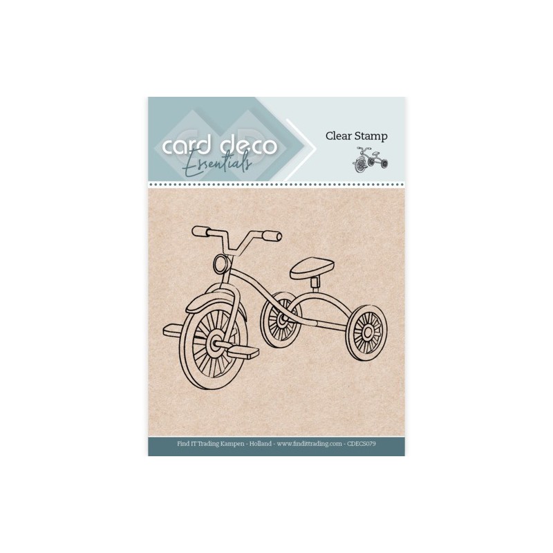 (CDECS079)Card Deco Essentials - Clear Stamps - Tricycle