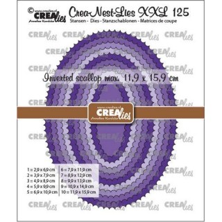 (CLNestXXL125)Crealies Crea-nest-dies XXL Ovals with inverted scallop