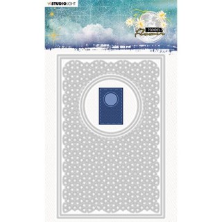 (SL-MFL-CD138)Studio Light SL Cutting Die Cardshape rectangle Moon Flower Collection nr.138