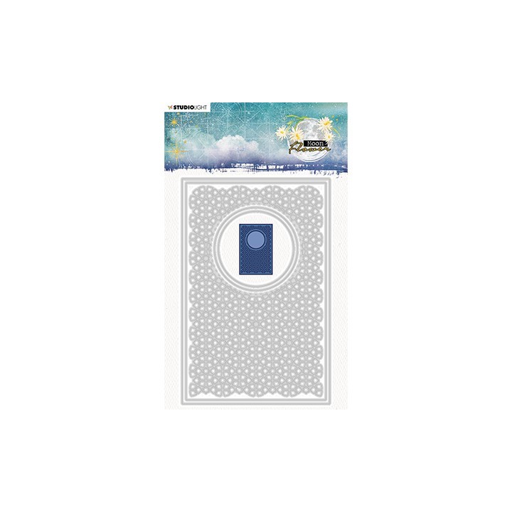 (SL-MFL-CD138)Studio Light SL Cutting Die Cardshape rectangle Moon Flower Collection nr.138