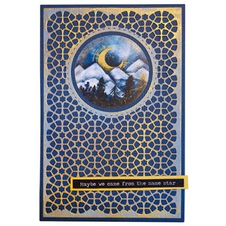 (SL-MFL-CD138)Studio Light SL Cutting Die Cardshape rectangle Moon Flower Collection nr.138