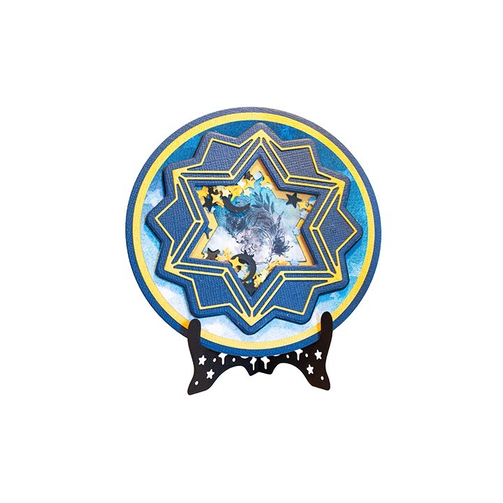 (SL-MFL-CD139)Studio Light SL Cutting Die Cardshape round Moon Flower Collection nr.139