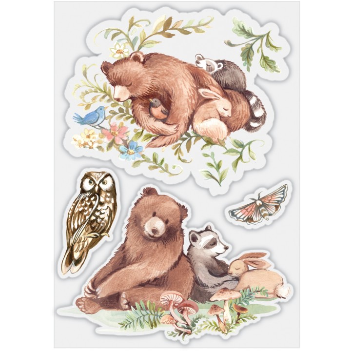 (CCSTMP074)Craft Consortium In The Forest Clear Stamps Friendship