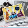 (T4T/763/Cit/Cle)Time For Tea Designs City Break Clear Stamps