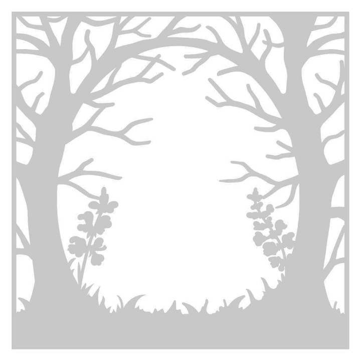 (CC-STP-STEN-MIYH)Crafter's Companion Silhouette Magic Is in Your Heart Stamp & Stencil