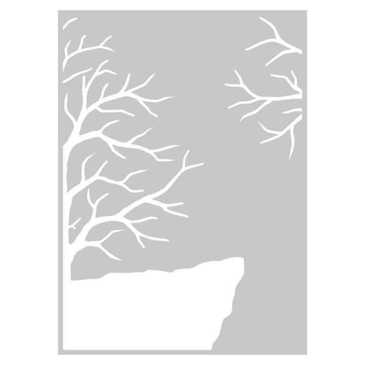 (CC-STP-STEN-FOYD)Crafter's Companion Silhouette Follow Your Dreams Stamp & Stencil