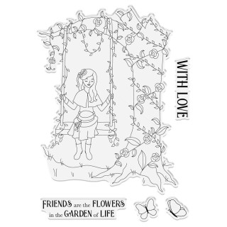 (NG-SG-ST-AMIT)Crafter's Companion Secret Garden Collection Clear Stamps A Moment in Time