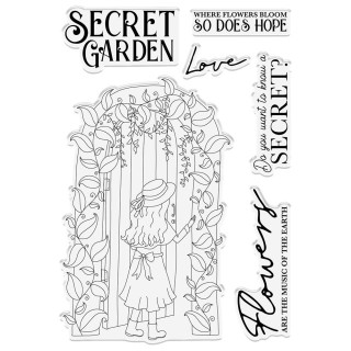 (NG-SG-ST-SERE)Crafter's Companion Secret Garden Collection Clear Stamps Secrets Revealed
