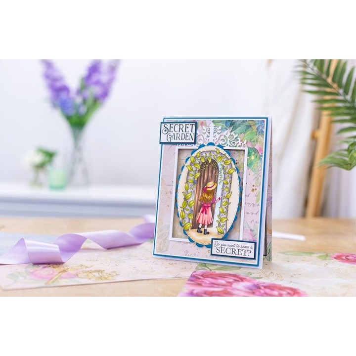 (NG-SG-ST-SERE)Crafter's Companion Secret Garden Collection Clear Stamps Secrets Revealed