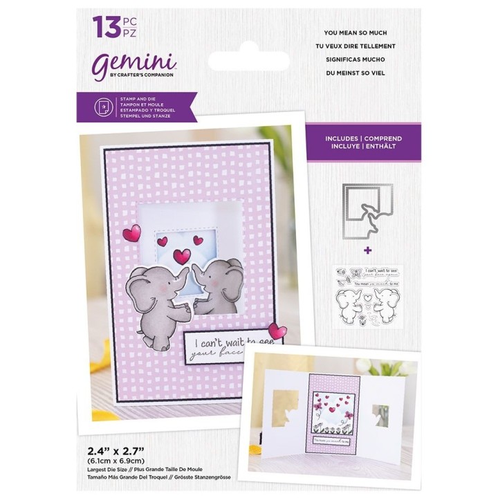 (GEM-STD-YOSM)Gemini You Mean so Much Stamp & Die