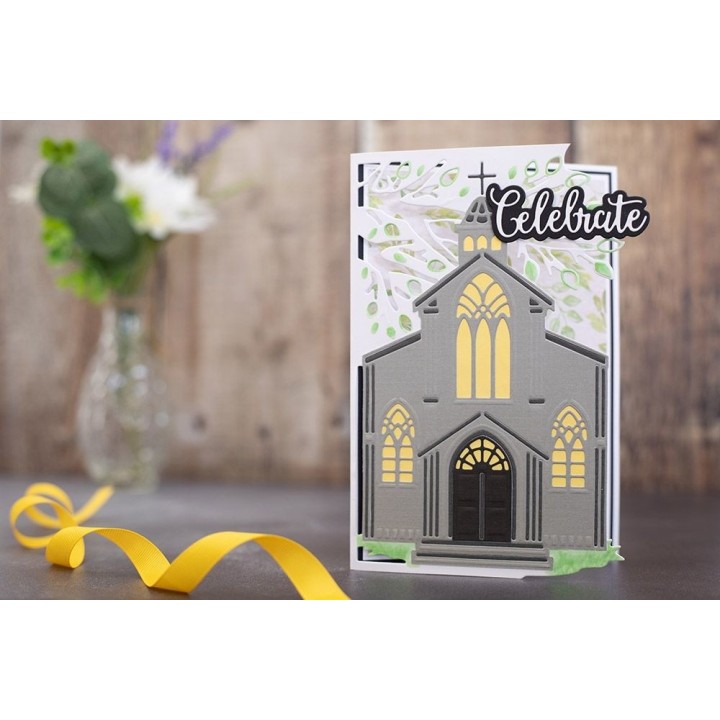 (GEM-MD-INT-VCHA)Gemini Village Chapel Intri lace Dies