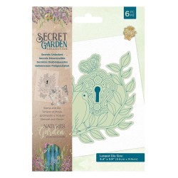 (NG-SG-STD-SEUN)Crafter's Companion Secret Garden Collection Stamp & Die Secrets Unlocked