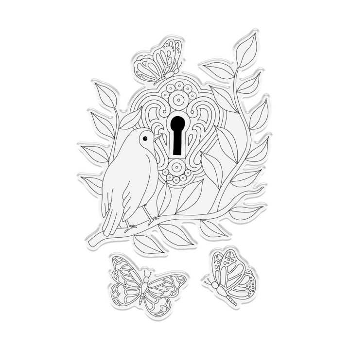 (NG-SG-STD-SEUN)Crafter's Companion Secret Garden Collection Stamp & Die Secrets Unlocked