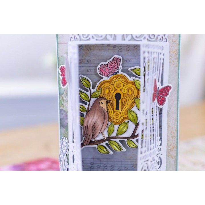 (NG-SG-STD-SEUN)Crafter's Companion Secret Garden Collection Stamp & Die Secrets Unlocked