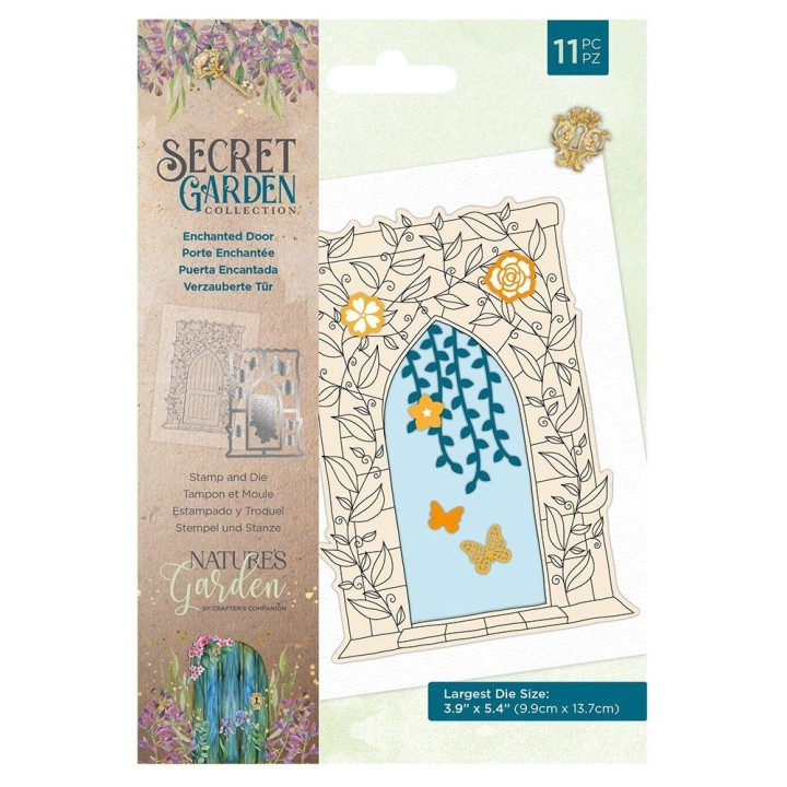(NG-SG-STD-ENDO)Crafter's Companion Secret Garden Collection Stamp & Die Enchanted Door