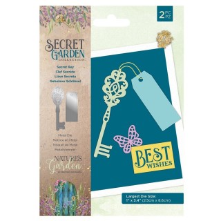 (NG-SG-MD-SKEY)Crafter's Companion Secret Garden Collection Metal Die Secret Key
