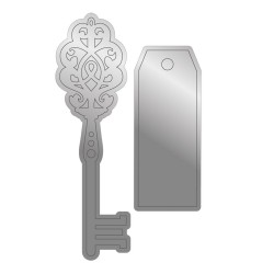 (NG-SG-MD-SKEY)Crafter's Companion Secret Garden Collection Metal Die Secret Key