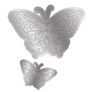 (PT-MD-DBUT)Crafter's Companion Positive Thoughts Metal Die Delicate Butterfly