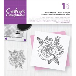 (CC-ST-CA-ROSIB)Crafter's Companion Roses in Bloom Clear Stamps
