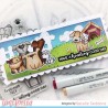 (T4T/721/Dog/Cle)Time For Tea Designs Dog Gone Mutts Clear Stamps