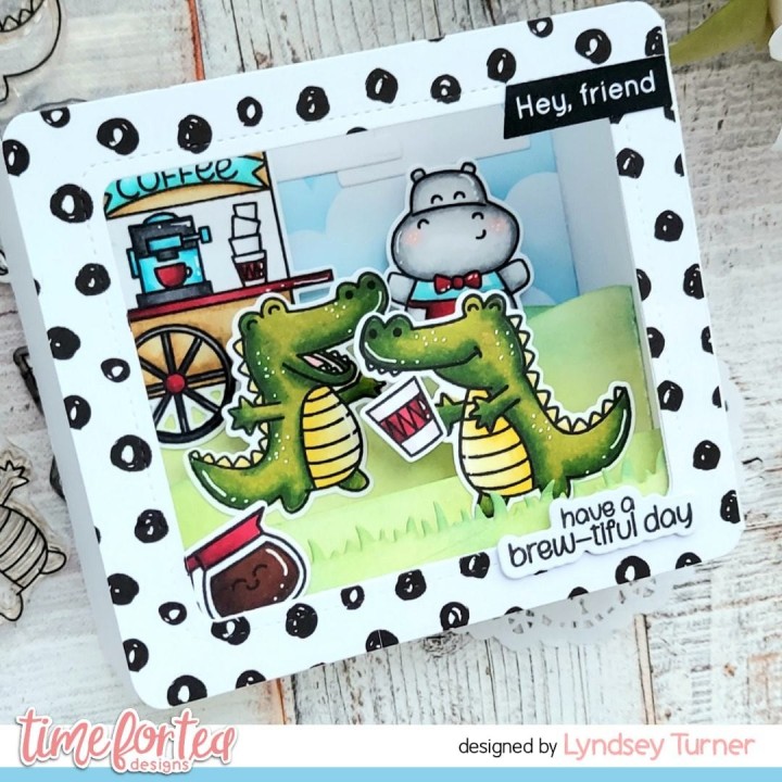 (T4T/727/Sna/Cle)Time For Tea Designs Snappy Before Coffee Clear Stamps