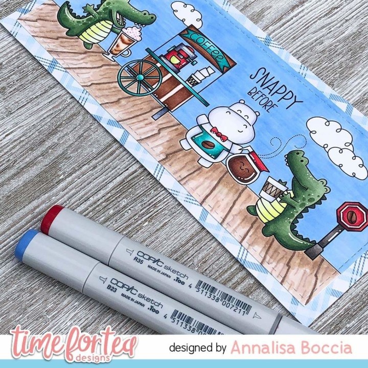 (T4T/727/Sna/Cle)Time For Tea Designs Snappy Before Coffee Clear Stamps