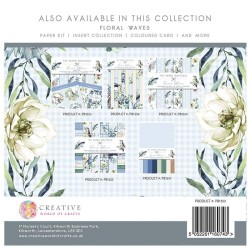 (PB1553)The Paper Boutique Floral Waves 8x8 Inch Paper Kit
