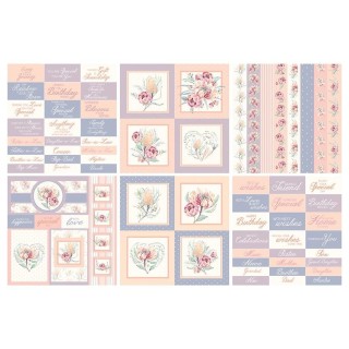 (PB1599)The Paper Boutique Fabulous Florals 8x8 Inch Embellishment Pad